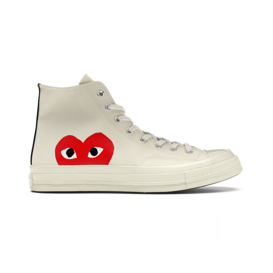 Converse Chuck Taylor All Star 70s Hi Comme des Garcons PLAY White YSneakPeak